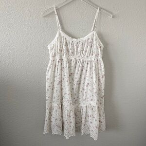 Rachel Ashwell Shabby Chic Size M 100% Cotton Lace Embroidered Floral Nightgown